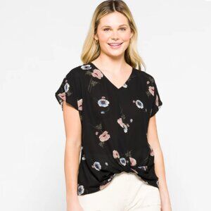 Beacon Knot Detail Floral Blouse